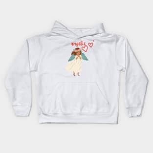 angelic girl Kids Hoodie